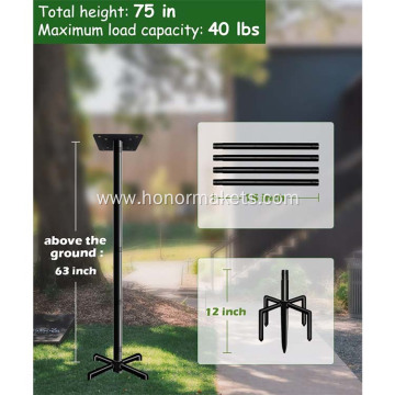 Universal Mounting Bird House Pole Mount Kit outdoor Adjustable Heavy Duty Bird Feeder Pole